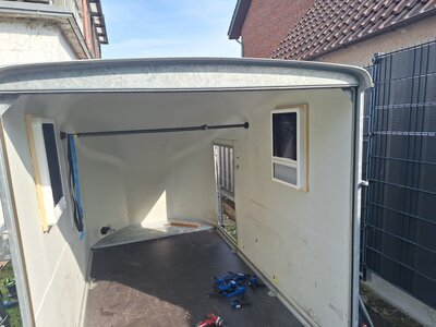 Fenster fertig, grob durch wischen