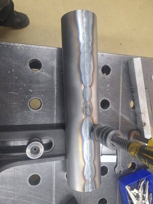 Endstück verschweißt